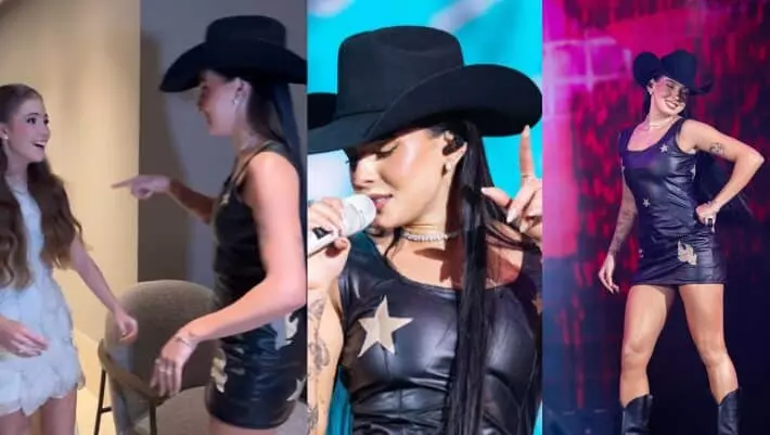 Ana Castela surpreende debutante em aniversário em Cuiabá; veja vídeo