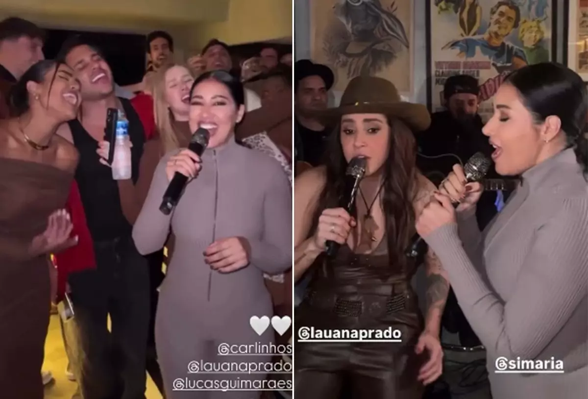 Simaria e Lauana Prado se apresentam na mansão de Carlinhos Maia; vídeos