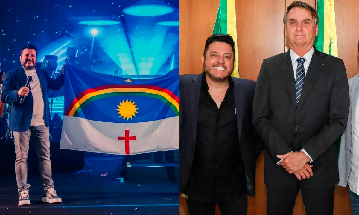 Sertanejo bolsonarista Bruno rejeita bandeira de PE; suspeita de homofobia