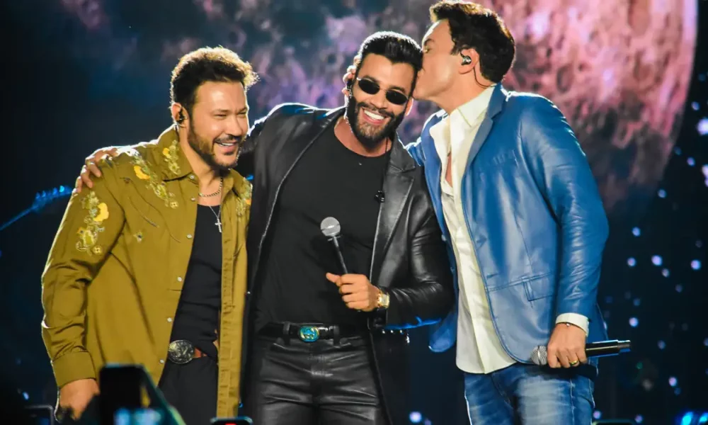 Cantor sertanejo, Gusttavo Lima, brilha em gravação com João Bosco & Vinicius