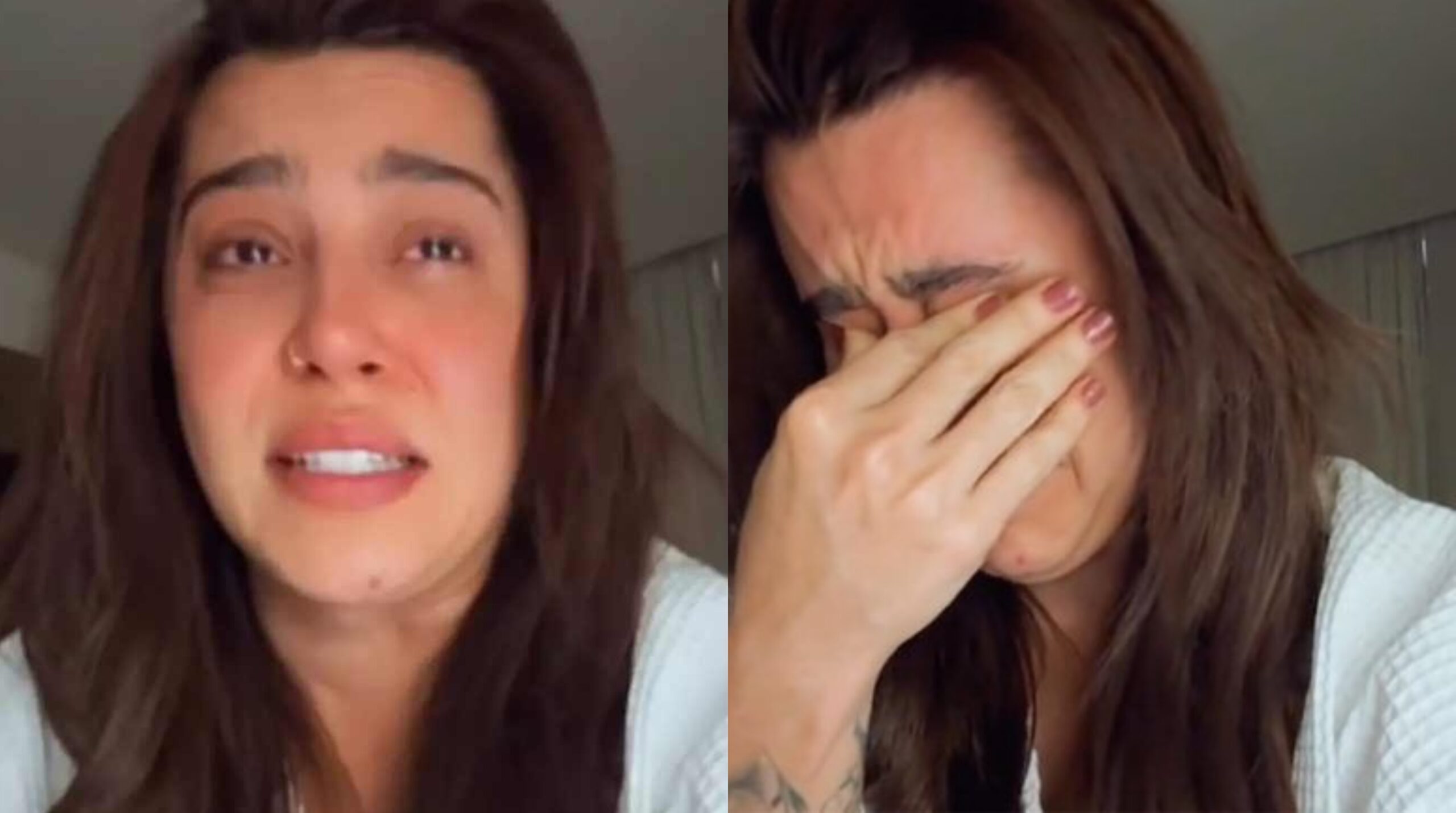 Lauana Prado em choque: porta de avião abre durante voo
