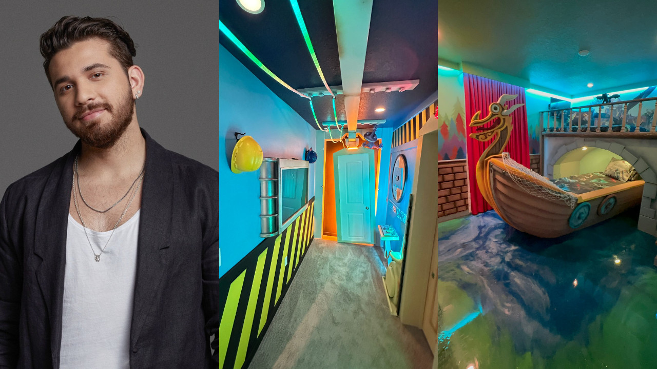 Mansão de Gustavo Mioto nos EUA com decoração temática