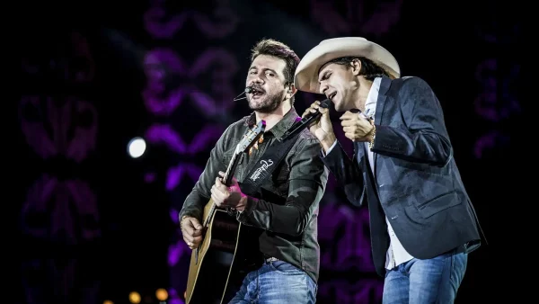 Jads e Jadson na Expogenética 2025 (Foto: Divulgação)