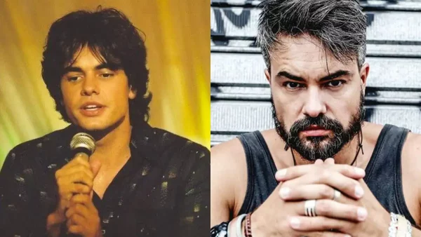 Mácio Kielling antes e depois de "2 Filhos de Francisco"(Foto: Arte Movimento Country/ Divulgação)