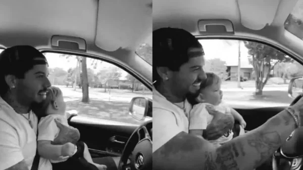 Zé Felipe causa polêmica ao dirigir com filho no colo 1 Internautas acusam o cantor Zé Felipe de imprudência e colocam em dúvida sua responsabilidade como pai