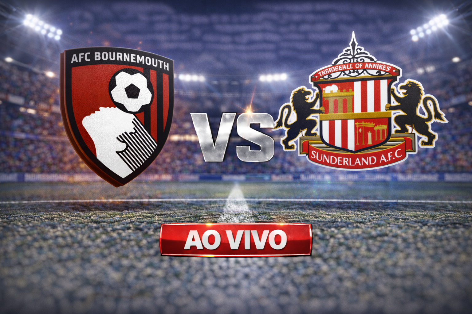 Onde assistir Bournemouth x Sunderland ao vivo: Horário e escalações na Premier League