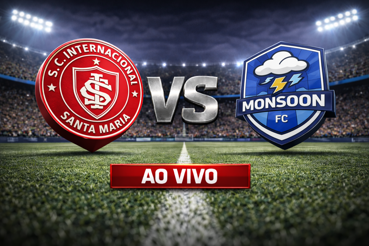 Onde assistir Internacional SM x Monsoon ao vivo: Escalações e horário no Gaúcho Quadrangular