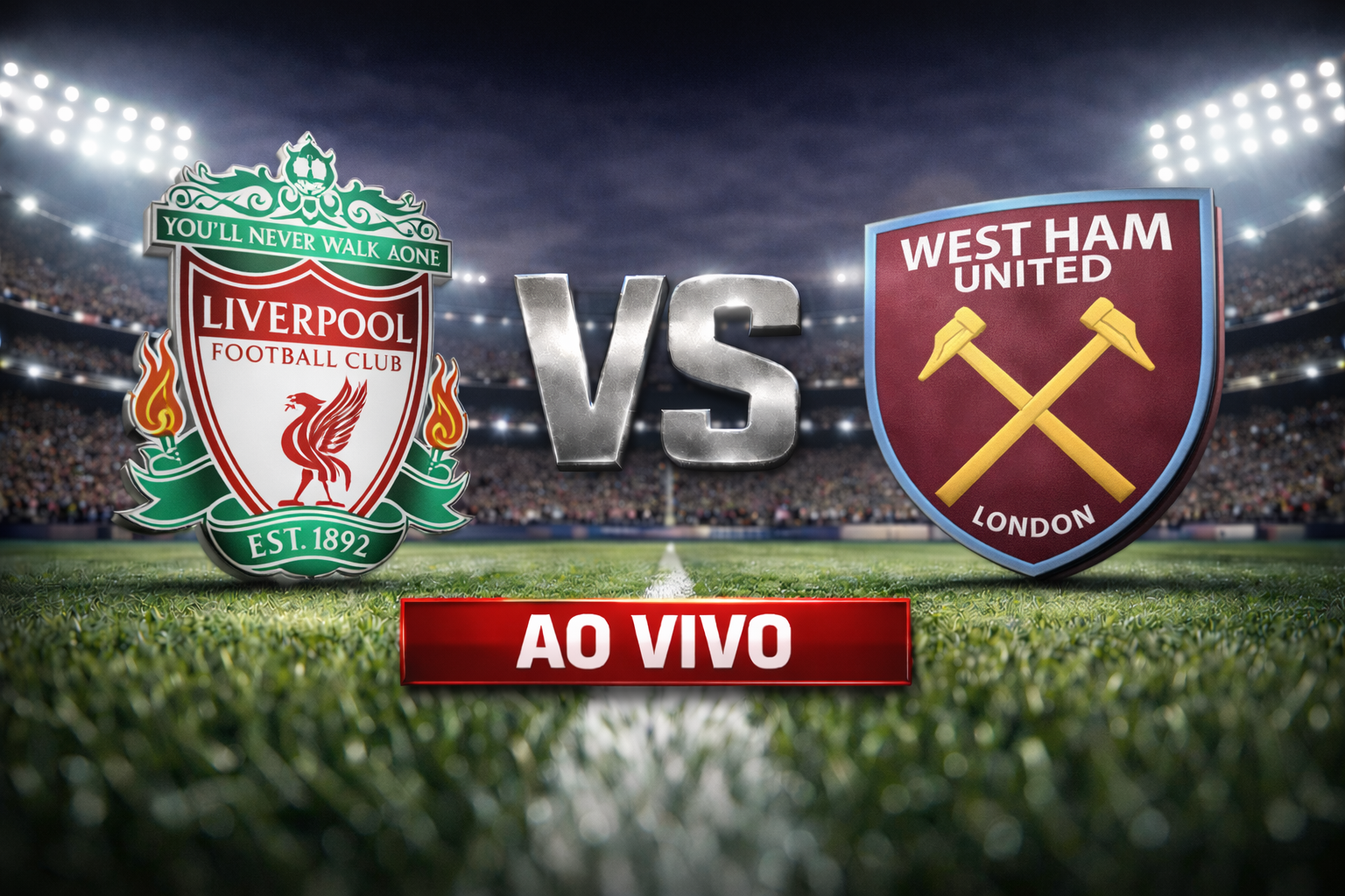 Onde assistir Liverpool x West Ham ao vivo: Horário e escalações na Premier League