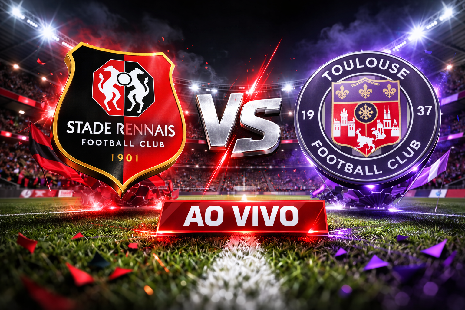 Onde assistir Rennes x Toulouse ao vivo: Horário e escalações na 24ª Rodada da Ligue 1
