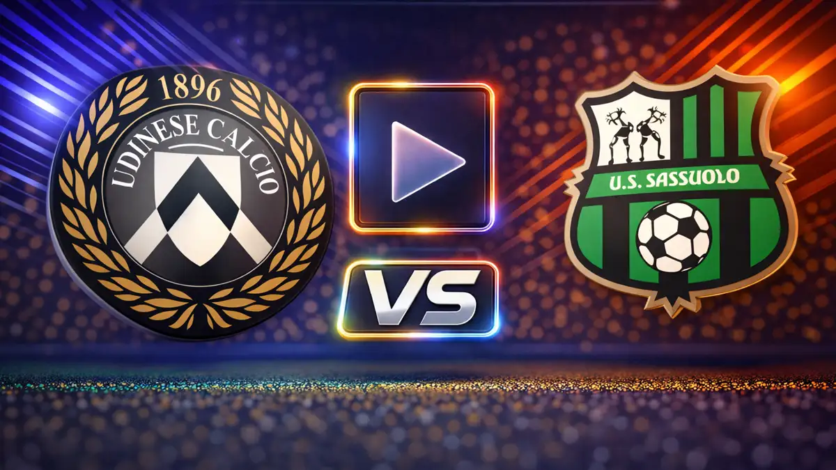 Udinese x Sassuolo Ao Vivo: Saiba onde assistir, horário e escalação