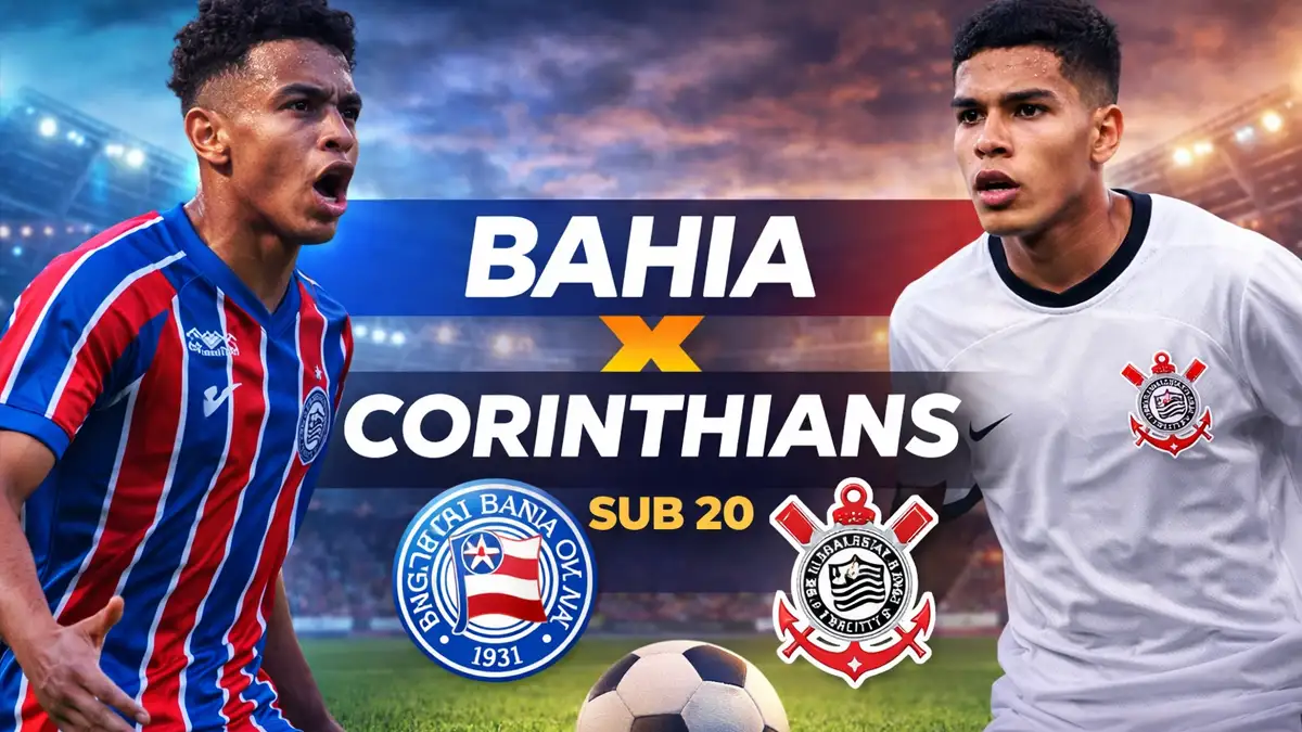 Onde assistir ao vivo Bahia x Corinthians Sub-20