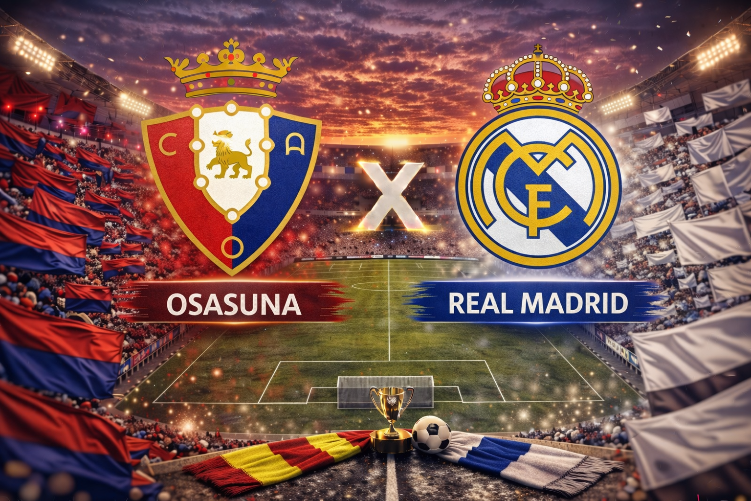 Onde assistir Osasuna x Real Madrid Ao Vivo