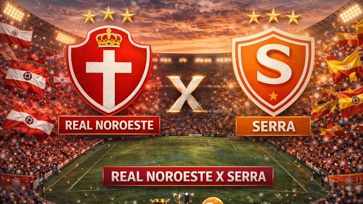 Real Noroeste x Serra às 19h pelo Capixabão 2026. Veja onde assistir ao vivo, situação das equipes e arbitragem.