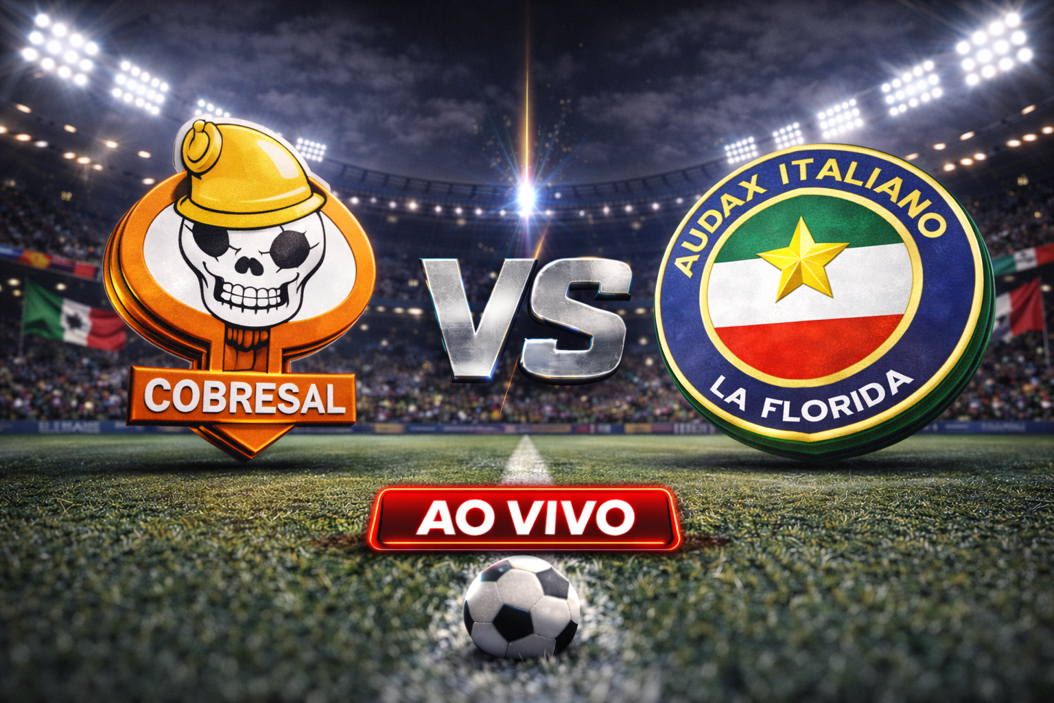 Onde assistir Cobresal x Audax Italiano ao vivo: Horário e escalações na Copa Sul-Americana