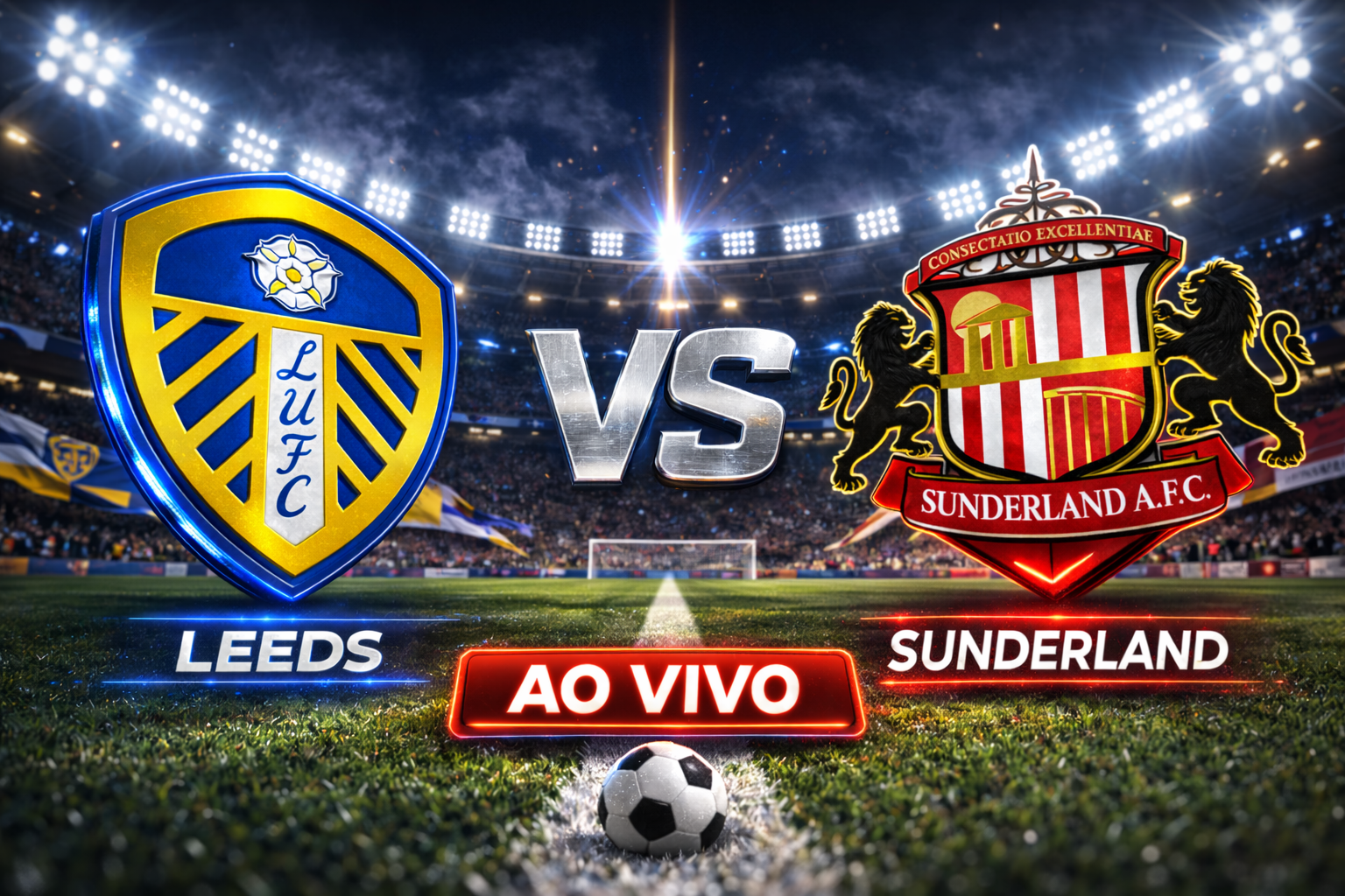 Onde assistir Leeds x Sunderland ao vivo: Horário e escalações na Premier League