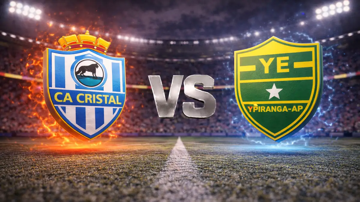 Confira onde assistir CA Cristal x Ypiranga-AP ao vivo hoje, horário da partida e detalhes do duelo pelo Amapazão 2026.
