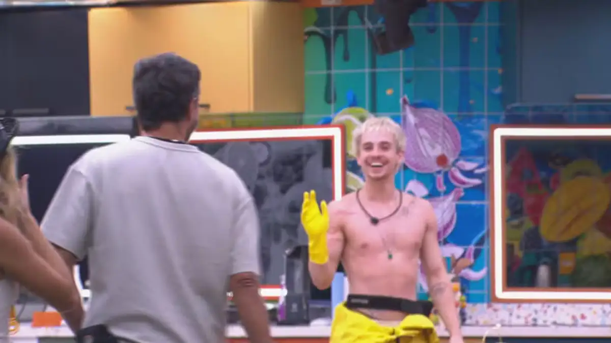 BBB 26: Breno e Juliano recepcionam Alberto Cowboy após Barrado no Baile: “Bom dia, formiguinha!”