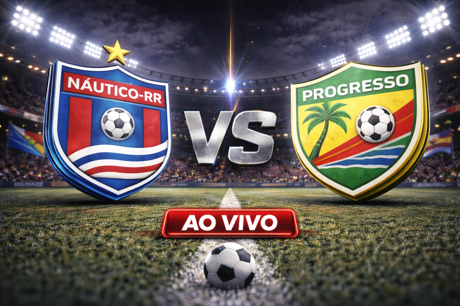 Onde assistir Náutico-RR x Progresso ao vivo: Horário e escalações no Campeonato Roraimense