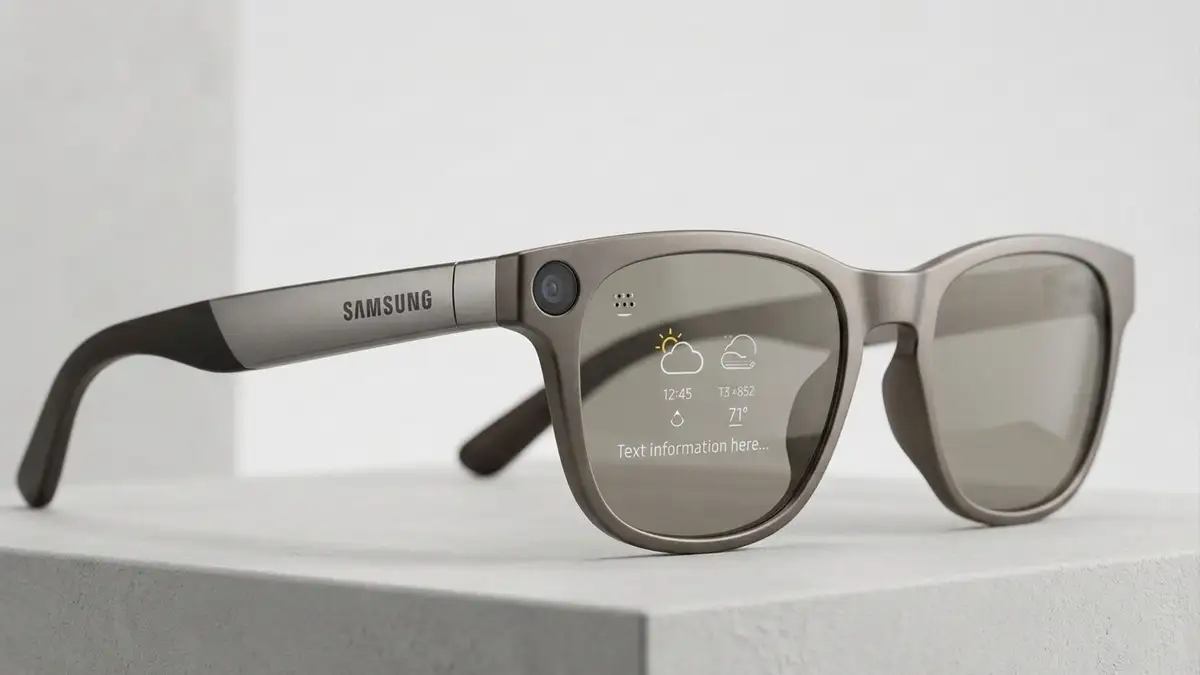 Samsung óculos inteligentes, óculos inteligentes Samsung 2026, wearable com inteligência artificial, Samsung Google Qualcomm, tecnologia wearable