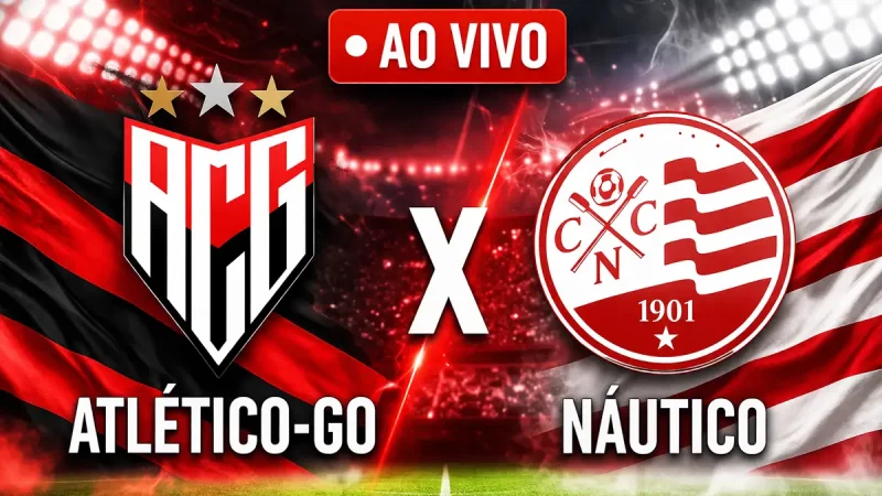 Onde assistir Atlético-GO x Náutico ao vivo pela Série B